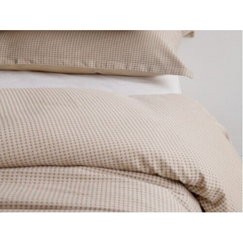 Alliance Oatmeal Ascot Single Quilt Cover 