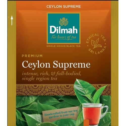 500 x Ceylon Supreme Dilmah Tea Bags - Individually Wrapped