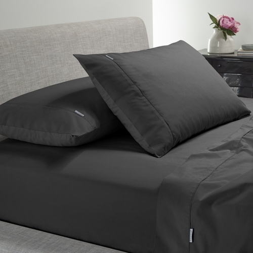 Heston 300 Thread Count Split King Sheet Set - Charcoal