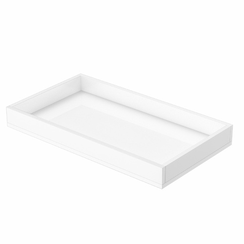 Alva Glossy White Rectangle Bathroom Tray
