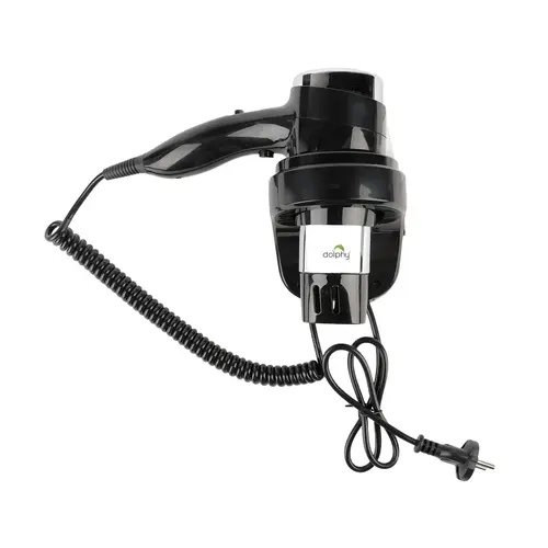 Professional Black Wall Mounted Hair Dryer