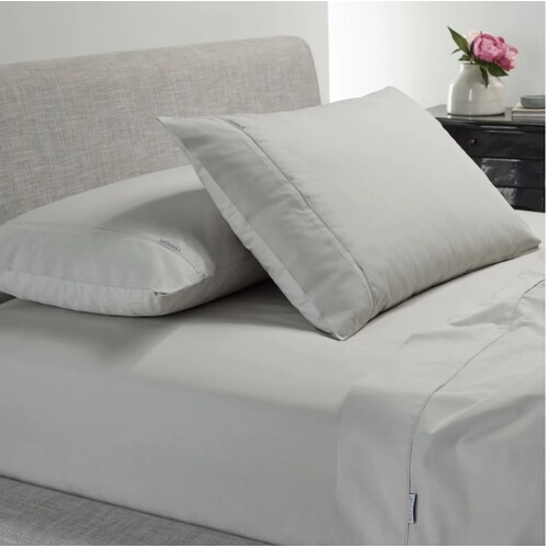 Heston 300 Thread Count Long Single Sheet Set - Silver