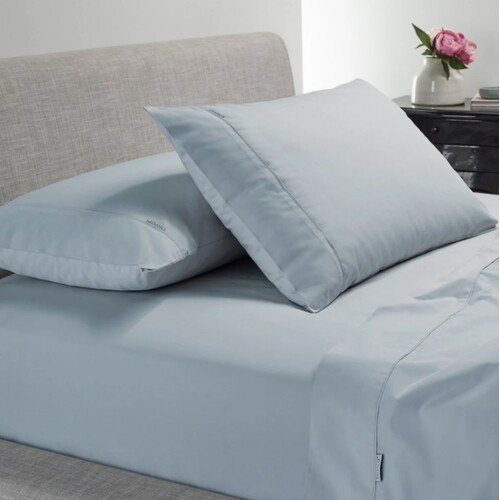 Heston 300 Thread Count Long Single Sheet Set - Steel Blue