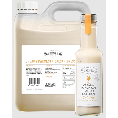 Beerenberg Creamy Parmesan Caesar Dressing Food Service 2L Refill 