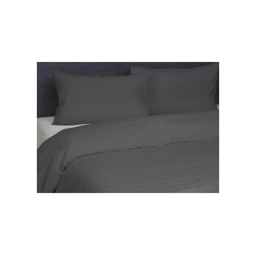 Single Villa Matelasse Quilt Cover Set - Slate