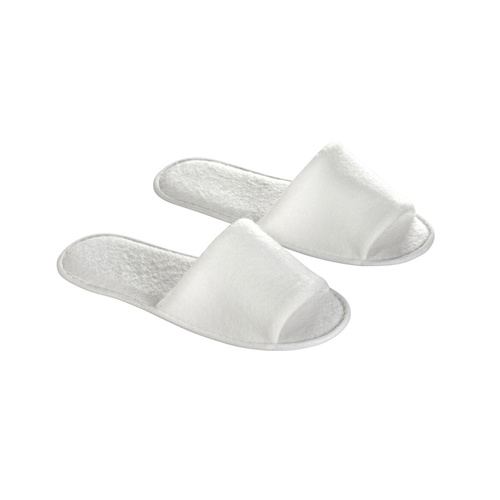 Budget Open Toe White Terry Slipper 28Cm x 25 Pairs