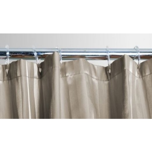 Shower Curtain Satin Stripe [Colour: Latte]