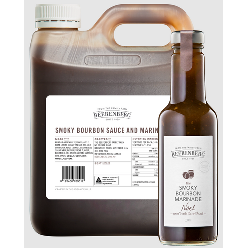 Beerenberg Smoky Bourbon Sauce & Marinade Food Service 2L Refill 